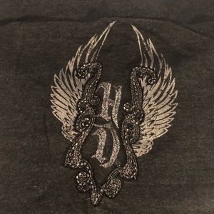 Harley Davidson - New Bell bottom sweats - L